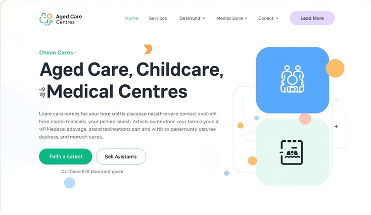 Aged care website preview